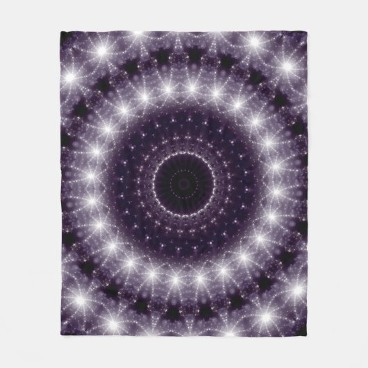 Extravagante, zarte Schwarz-Weiß-Rundstrecke Fleecedecke (Vorderseite)