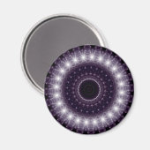 Extravagante, zarte Schwarz-Weiß-Rundstrecke Magnet (Vorderseite/Rückseite)