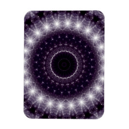 Extravagante, zarte Schwarz-Weiß-Rundstrecke Magnet