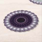 Extravagante, zarte Schwarz-Weiß-Rundstrecke Untersetzer (angewinkelt)