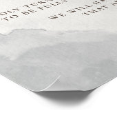 Extravagante Zeremonie der klassischen Braun Poster (Ecke)