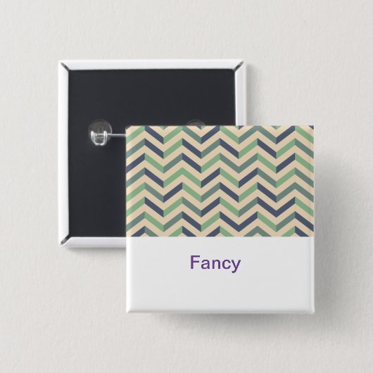 Extravagante Zigzag-Mustertasten | Stilvolle Geome Button (Vorne & Hinten)