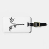 Extravaganter Alphabet™ "A" Gepäck-Umbau! Gepäckanhänger (Vorderseite horizontal)