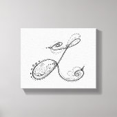 Extravaganter Alphabet Letter L Leinwanddruck (Vorderseite)