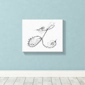 Extravaganter Alphabet Letter L Leinwanddruck (Insitu (Holzboden))