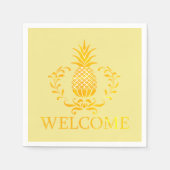 Extravaganter Ananas Empfang Serviette (Vorderseite)