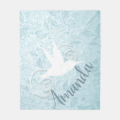 Extravaganter Ausschnitt von Hummingbird Fleecedecke (Vorderseite)