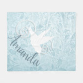 Extravaganter Ausschnitt von Hummingbird Fleecedecke (Vorderseite (Horizontal))