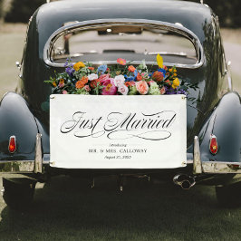 Extravaganter Banner für verheiratete Fahrzeuge
