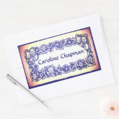 Extravaganter Bildlauf Rechteckiger Aufkleber (Umschlag)