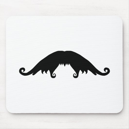 Extravaganter Black Mustache Mouse Pad Mousepad (Vorne)