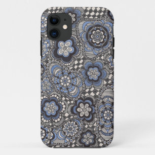 Extravaganter blauer Denim-Telefon-Kasten Case-Mate iPhone Hülle