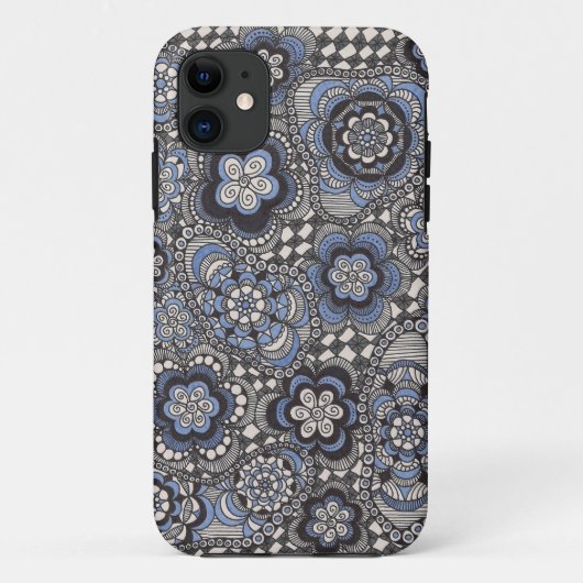 Extravaganter blauer Denim-Telefon-Kasten Case-Mate iPhone Hülle (Rückseite)