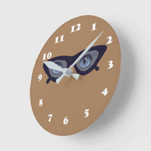 Extravaganter Blick Runde Wanduhr (Winkel)