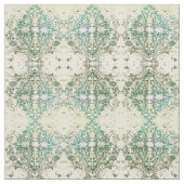 Extravaganter Boho verzierter grüner Stoff (Muster)