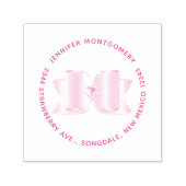 Extravaganter Bow mit Zentner-Adresse Permastempel (Design)