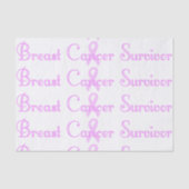 Extravaganter Brustkrebs-Überlebender Seidenpapier (Vorderseite)