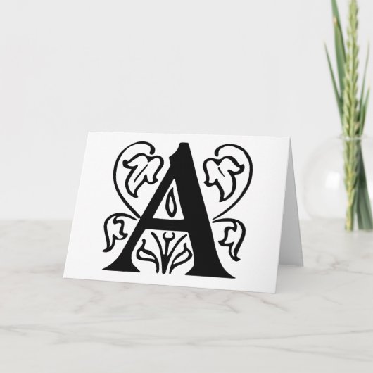 Extravaganter Buchstabe A (Vorderseite)