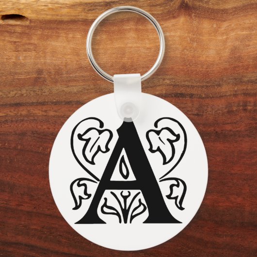 Extravaganter Buchstabe A Schlüsselanhänger (Vorderseite)