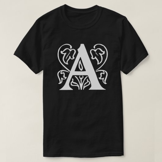 Extravaganter Buchstabe A T-Shirt (Design vorne)