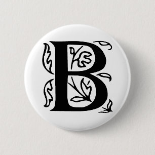 Extravaganter Buchstabe B Button