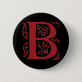 Extravaganter Buchstabe B Button (Vorderseite)