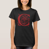 Extravaganter Buchstabe C T-Shirt (Vorderseite)