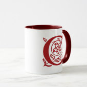 Extravaganter Buchstabe C Tasse (VorderseiteRechts)