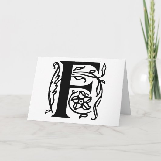 Extravaganter Buchstabe F (Vorderseite)