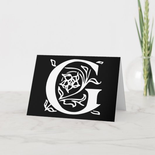 Extravaganter Buchstabe G (Vorderseite)