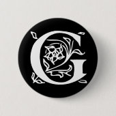 Extravaganter Buchstabe G Button (Vorderseite)