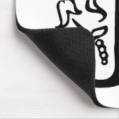 Extravaganter Buchstabe J Mousepad (Ecke)