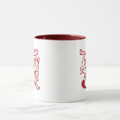 Extravaganter Buchstabe J Tasse (Zentrum)