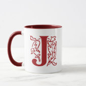 Extravaganter Buchstabe J Tasse (Links)