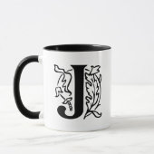 Extravaganter Buchstabe J Tasse (Links)