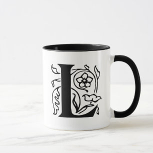 Extravaganter Buchstabe L Tasse