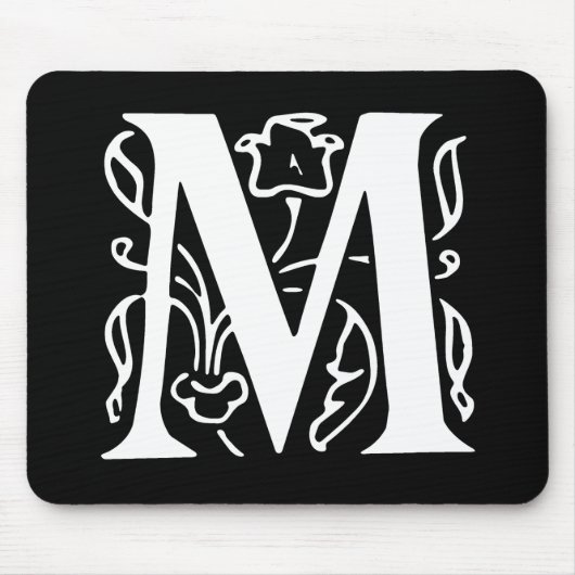 Extravaganter Buchstabe M Mousepad (Vorne)