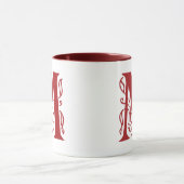Extravaganter Buchstabe M Tasse (Zentrum)