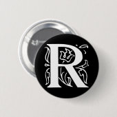 Extravaganter Buchstabe R Button (Vorne & Hinten)