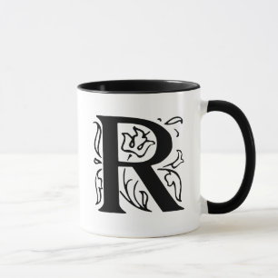 Extravaganter Buchstabe R Tasse