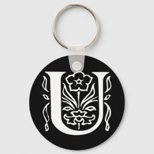 Extravaganter Buchstabe U Schlüsselanhänger