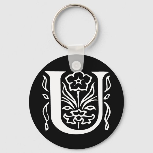 Extravaganter Buchstabe U Schlüsselanhänger (Vorderseite)