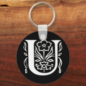 Extravaganter Buchstabe U Schlüsselanhänger (Vorderseite)