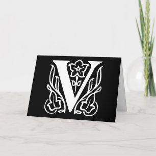 Extravaganter Buchstabe V