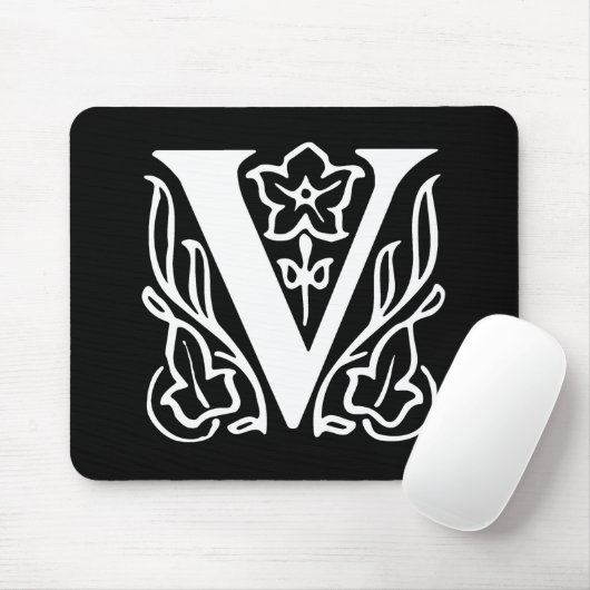 Extravaganter Buchstabe V Mousepad (Mit Mouse)