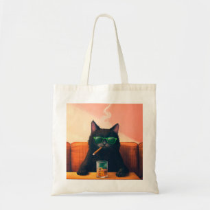 Extravaganter Cat Drink Whiskey Tragetasche
