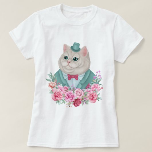 Extravaganter Cat T - Shirt (Design vorne)