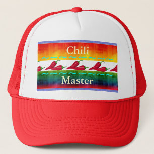 Extravaganter Chili-Haupthut Truckerkappe