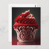Extravaganter Cupcake Postkarte (Vorne/Hinten)