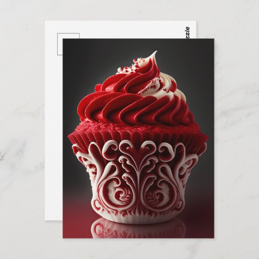 Extravaganter Cupcake Postkarte (Vorne/Hinten)